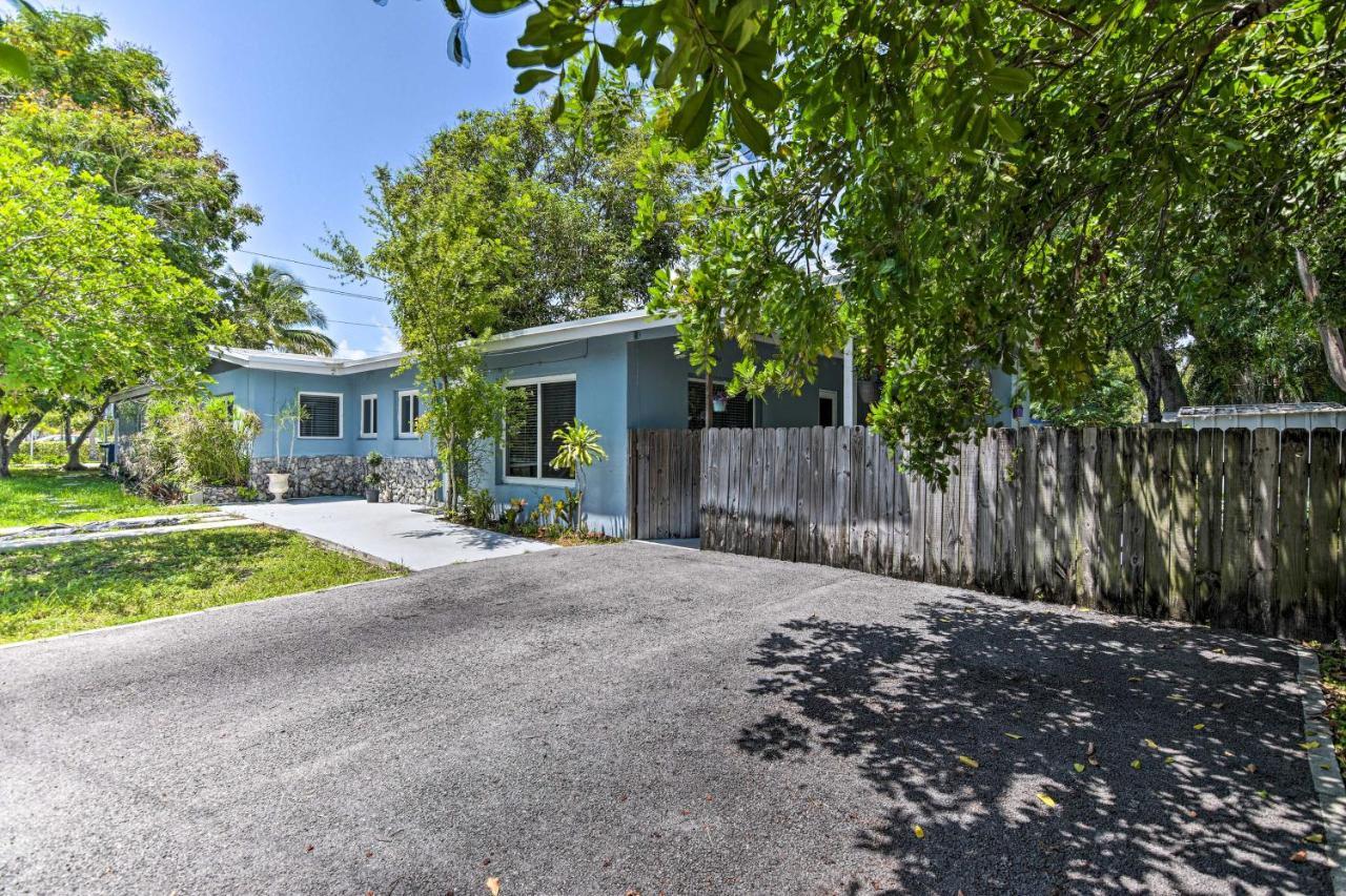 Shady And Eclectic Fort Lauderdale Dwelling With Yard! Extérieur photo
